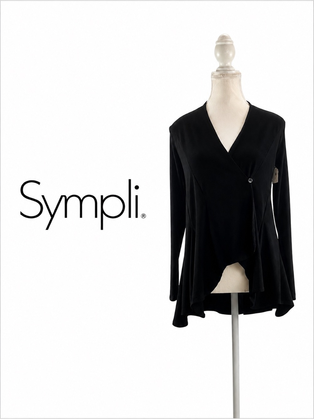 Sympli Black Long Sleeve Jacket Size 4